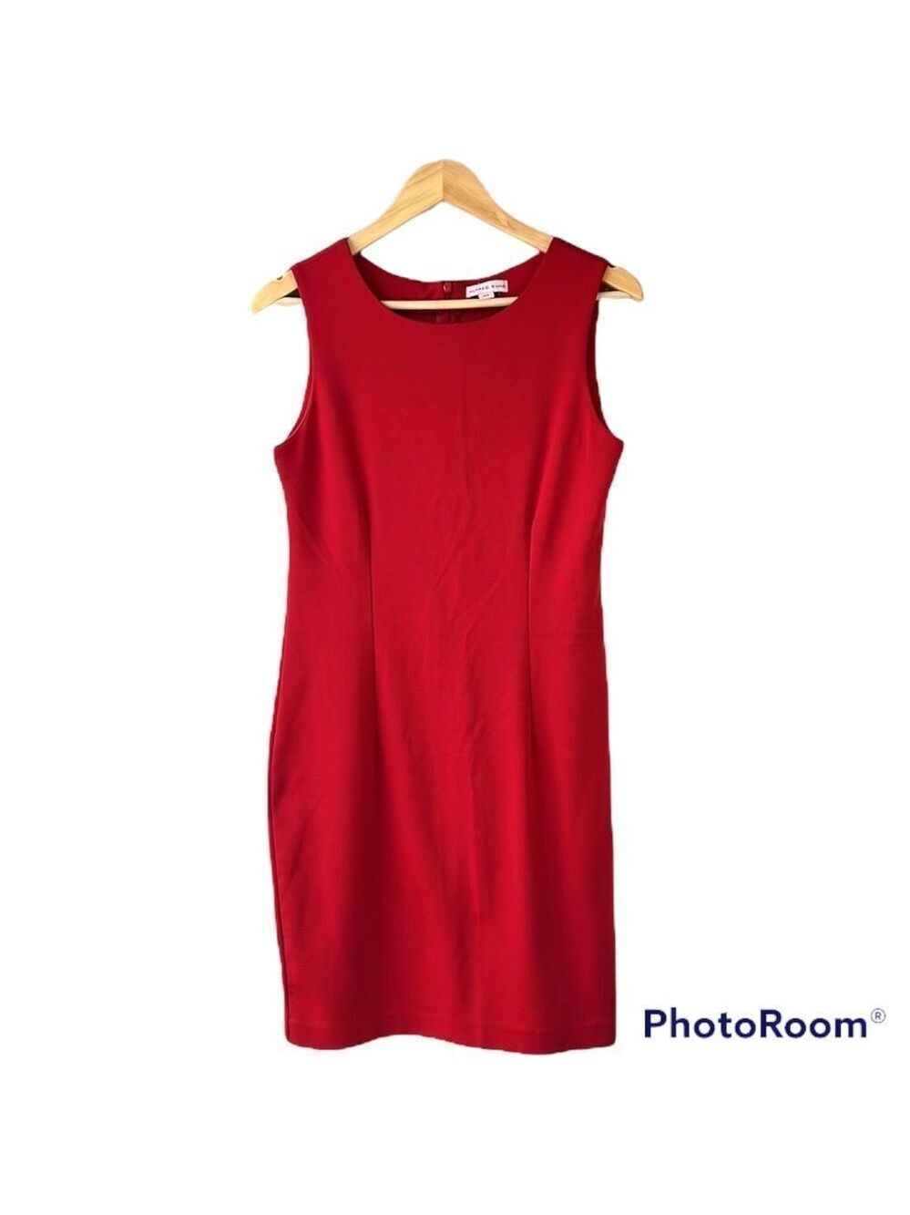 ALFRED SUNG Red Sheath Dress Size Small